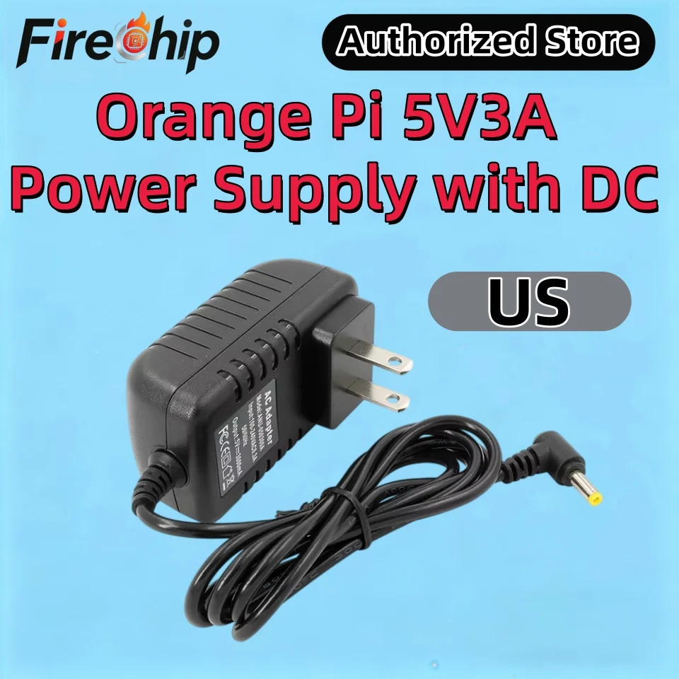 Pi Power Supply - FireChip Orange Pi 5V3A US Power