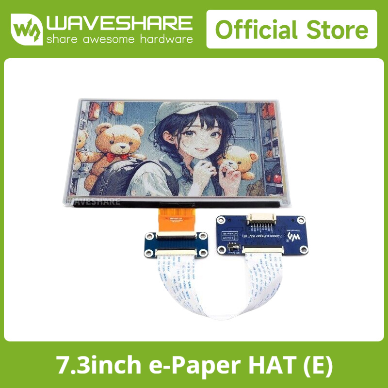 Pi Power Supply - Waveshare 7.3inch 6-Color E-Paper Display, E-Ink