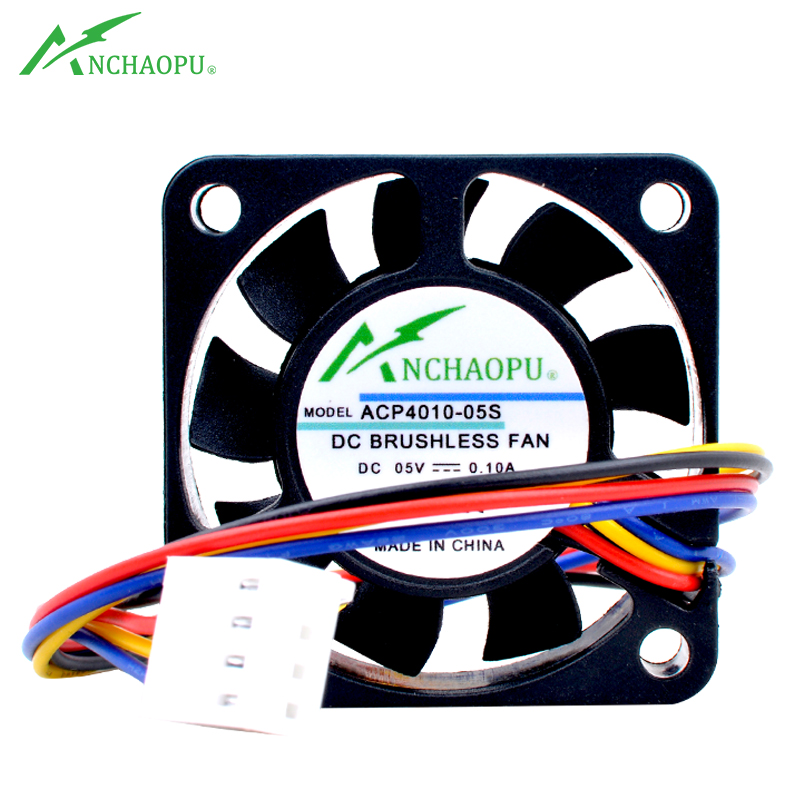 ANCHAOPU 4cm 40mm fan 40x40x10 - огляд і ціна Pi 4 Case