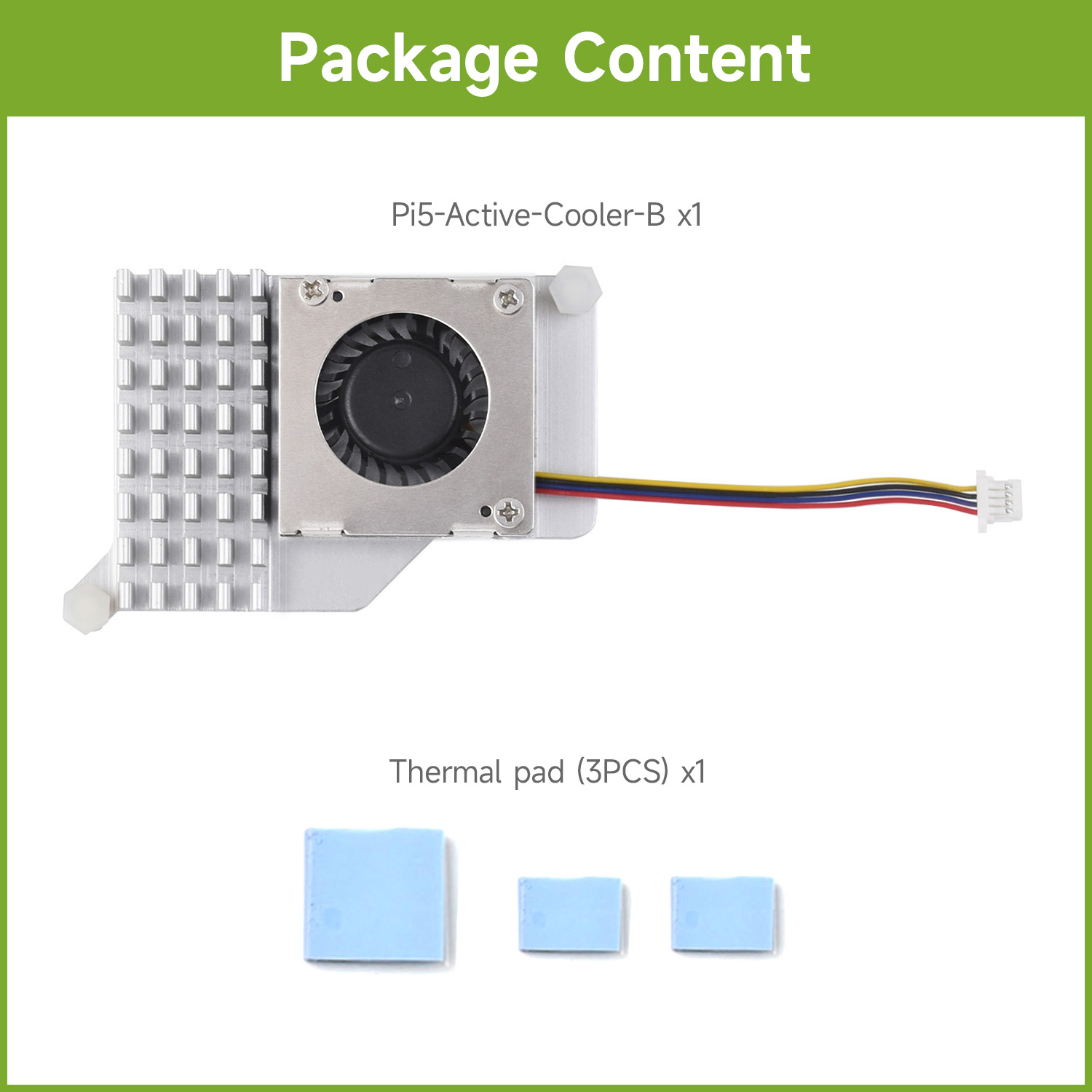 Waveshare Active Cooler (B) fo - огляд і ціна Raspberry Pi 5